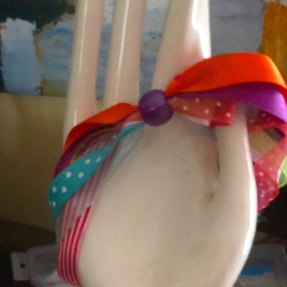 Ribbon and silk braclet